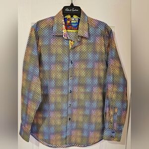 Robert Graham Multicolor Geometric Men's Shirt Size Large New Without Tags.